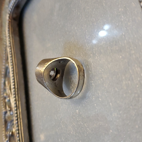 Ladies custom Silver 925 Ring with a beautiful quartz stone. Heavy in weight - Picture 2 of 5